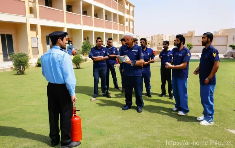 주택관리사와 소방 관리의 관계 - **Prompt: Integrated Smart Fire Suppression and Monitoring Systems**
    A futuristic, high-tech int...