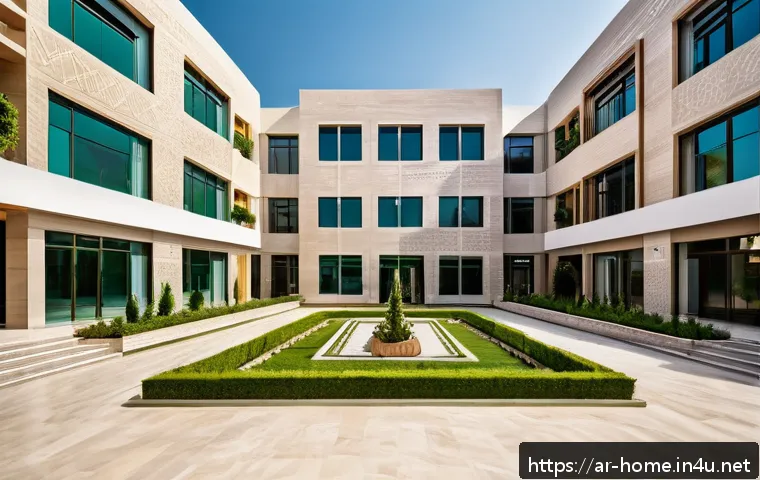주택관리사와 아파트 관리 회사 관계 - A modern residential apartment complex in a Middle Eastern urban setting during daytime, showcasing ...